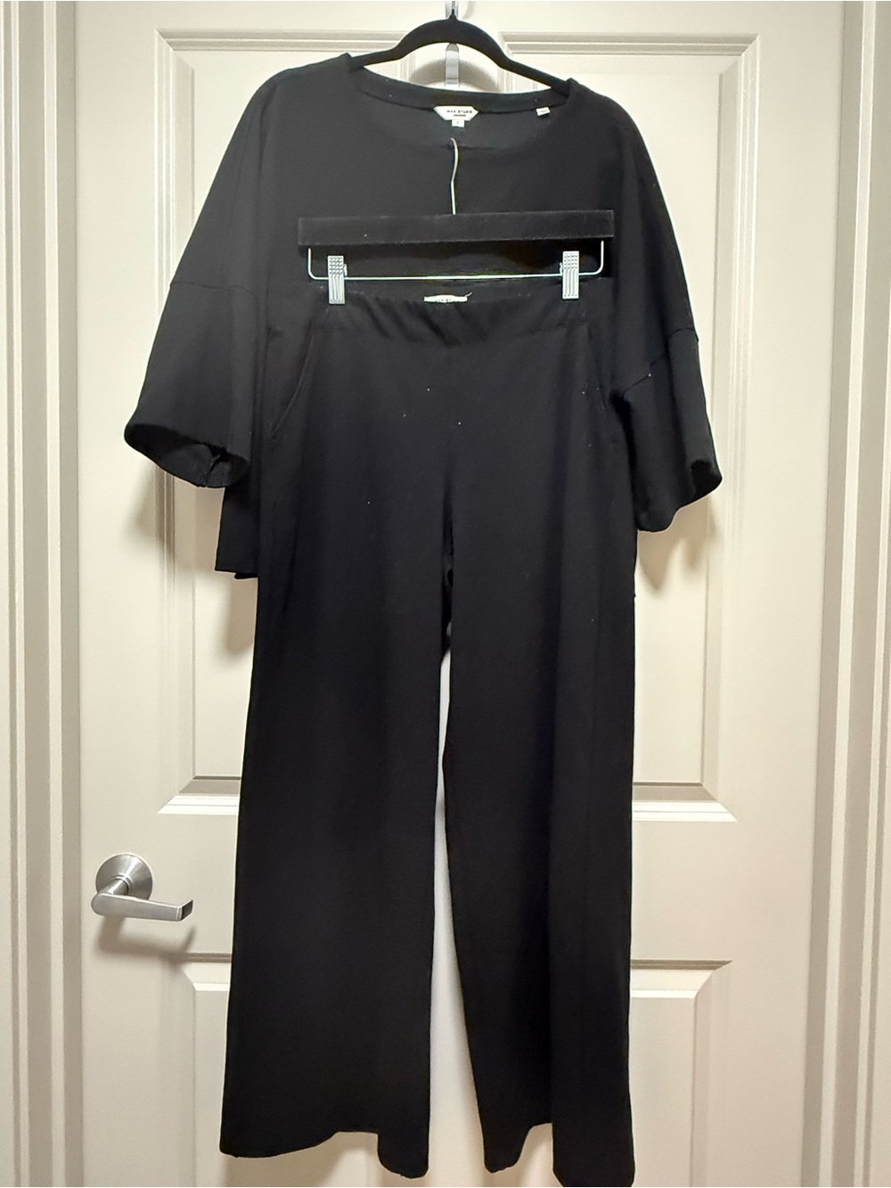 Max Studio Black Wide-Leg set